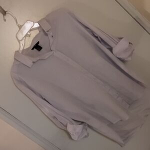 H&M Light Gray Striped Shirt